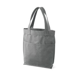 Muji Canvas Gray Tote Bag With Pockets